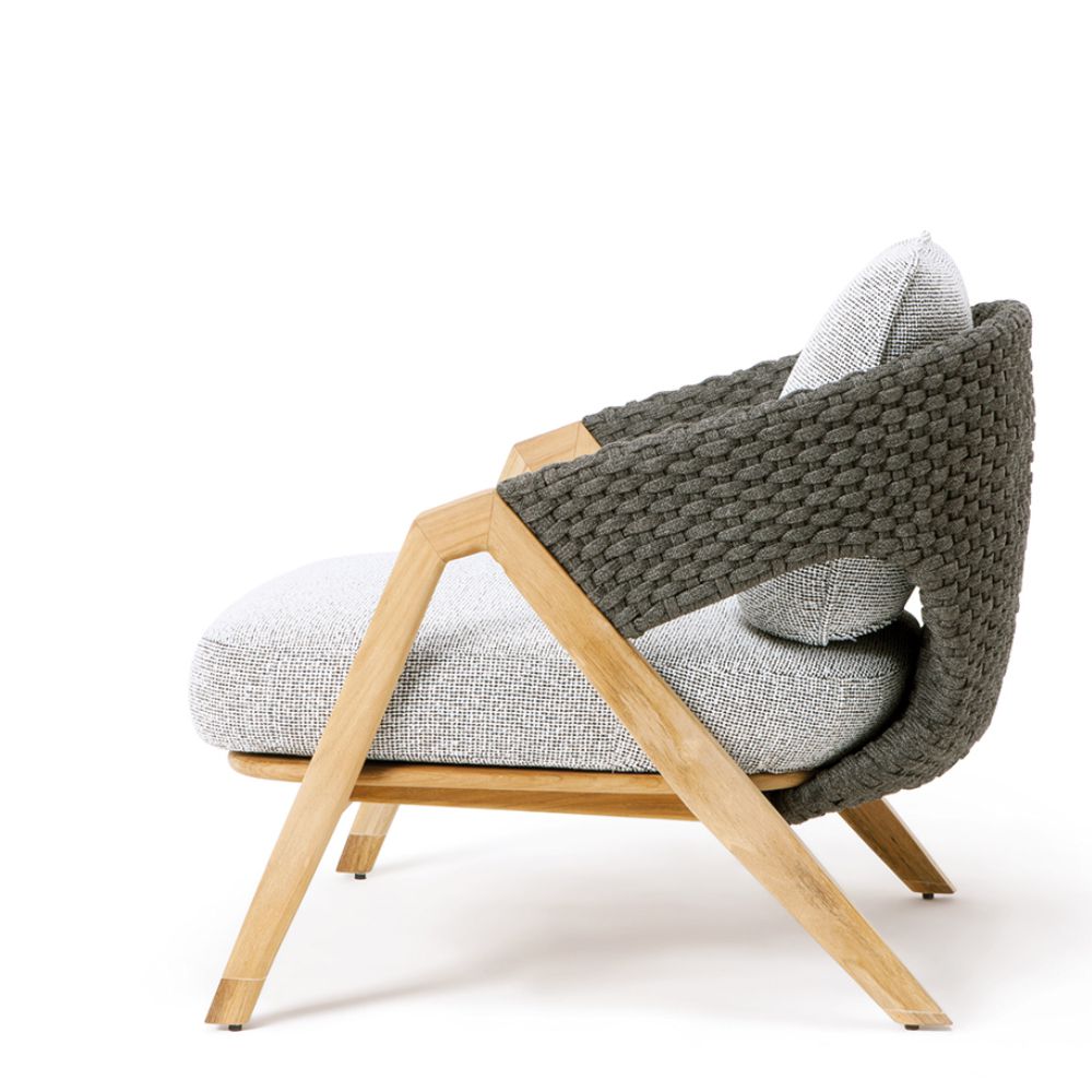 knit sofa and armchair