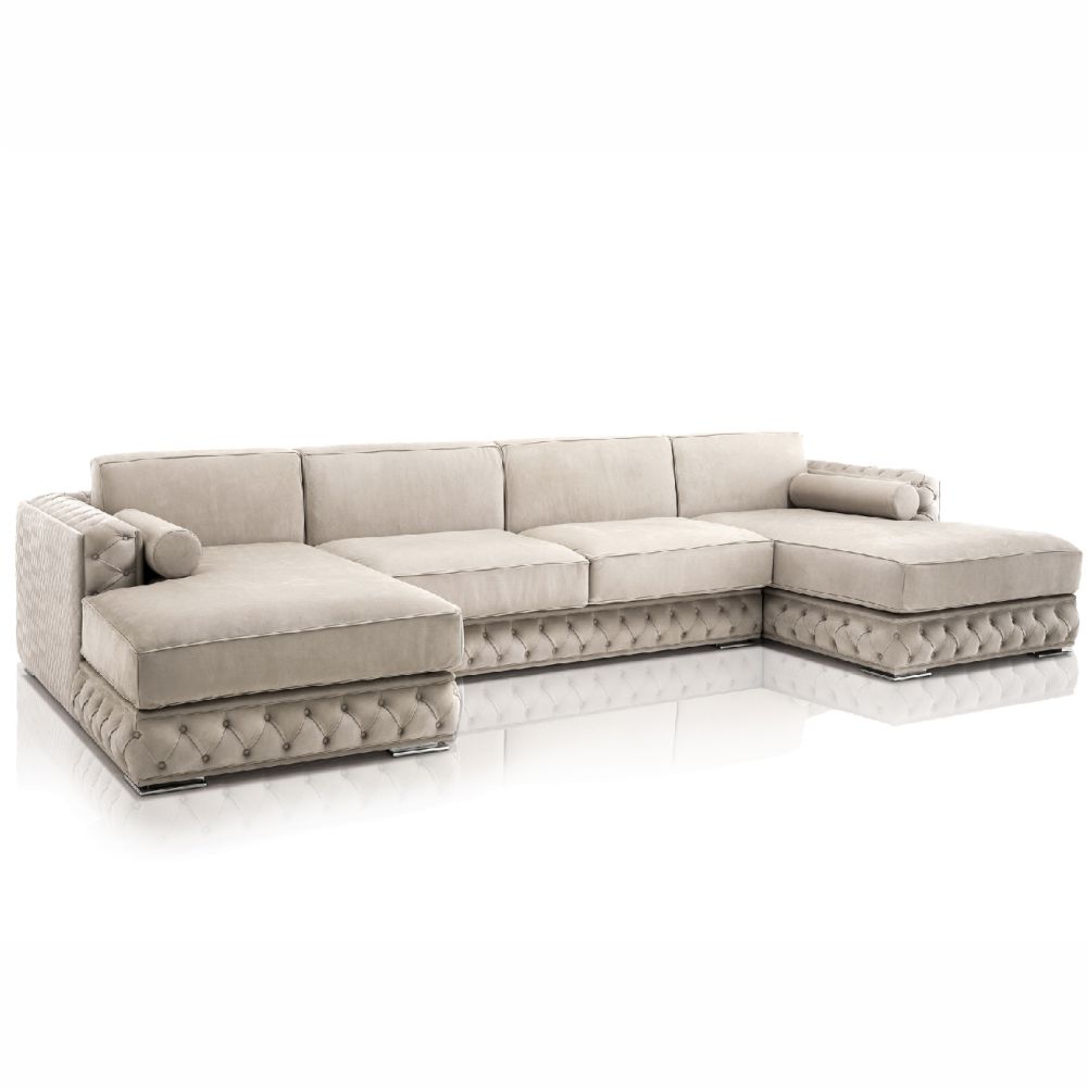 velvet modular sofa