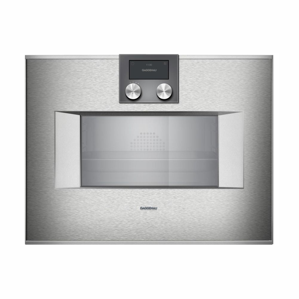 bs470112 combo-steam oven 400 serires stainless steel behind glass