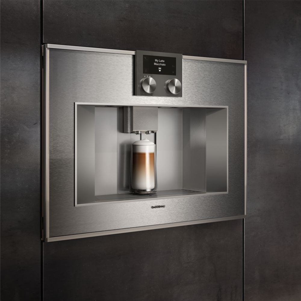 cm450112 fully autamoatic espresso machine 400 series steinless steel behind glass 60x45 cm